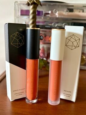 EM Cosmetics Infinite Lip Cloud and True Gloss in Faded Clementine